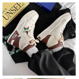 Giày thể thao nam cao cổ G86 chất liệu da cao cấp phong cách sneaker thời trang trẻ trung full size