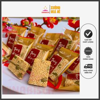 Kẹo vừng Thượng Hạng, Kẹo mè trắng đặc biệt mix hạt bí xanh Vinabisca thơm giòn