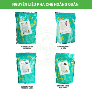 Bột Pudding Mole Đài Loan các vị: trứng/ dâu/ dưa lưới/ socola/ khoai môn- 1kg