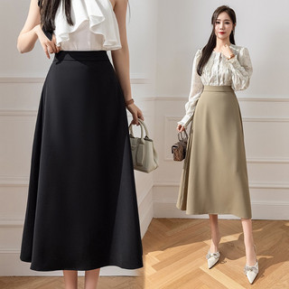 Chân váy xoè dáng dài kèm túi 2 bên sườn