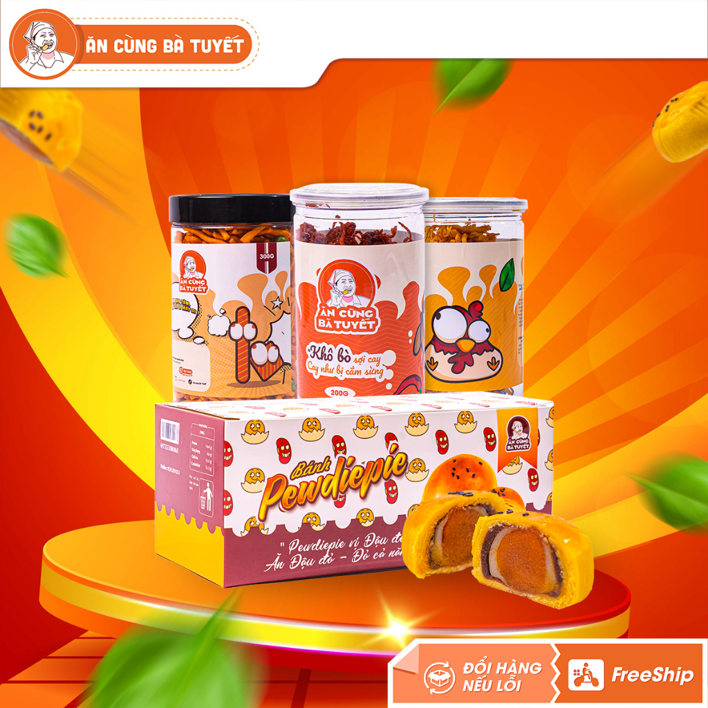 Combo: BẢN NĂNG SÁT THỦ " Khô Gà + Thị Bò Khô + Đậu Đỏ + BimBim" Hời tuyệt vời