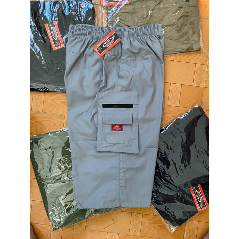 Quần Short Nam Chất kaki Cotton mềm mại Túi Hộp Lưng Thun Co Giãn From Rộng Thoải Mái Có Túi Khóa Kéo