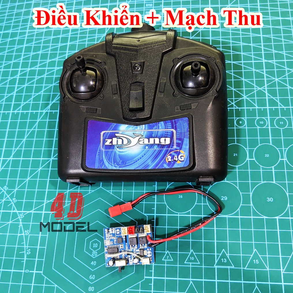 Combo Đồ Điện chế tạo máy bay điều khiển 2 kênh  Sải tối đa 60 cm.Sóng xa 500m.