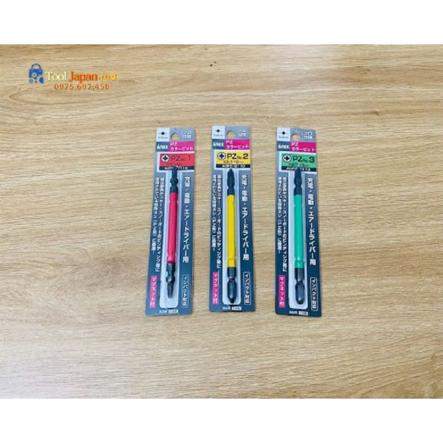 Mũi vít 2 đầu kích thước PZ #2×110 ANEX ACPZ-2110