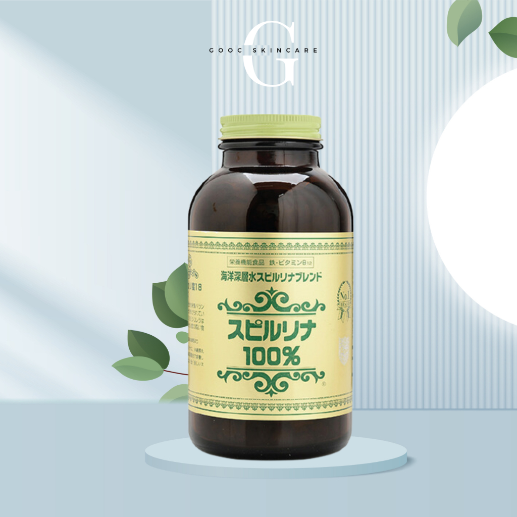 Viên Uống Tảo Xoắn Đẹp Da Dáng Spirulina Nhật Bản 2200 Viên