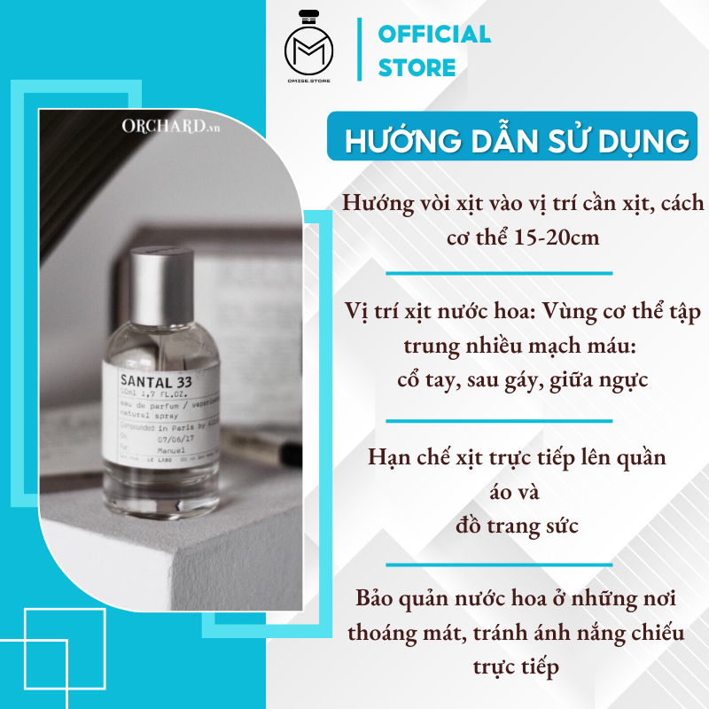 Nước hoa nam nữ Le Labo Santal 33 chiết 10ml tinh dầu nước hoa thơm lâu độc đáo bí ẩn
