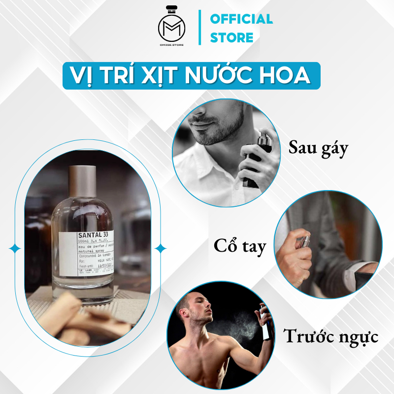 Nước hoa nam nữ Le Labo Santal 33 chiết 10ml tinh dầu nước hoa thơm lâu độc đáo bí ẩn