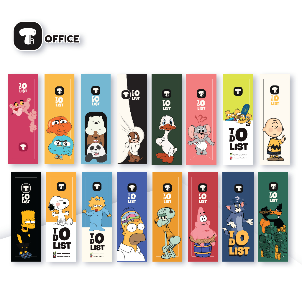 Sổ Tay Nhắc Việc Tube To Do List Classic Cartoon 6x18cm 160 trang TB - TB0007 (Nhiều hình)