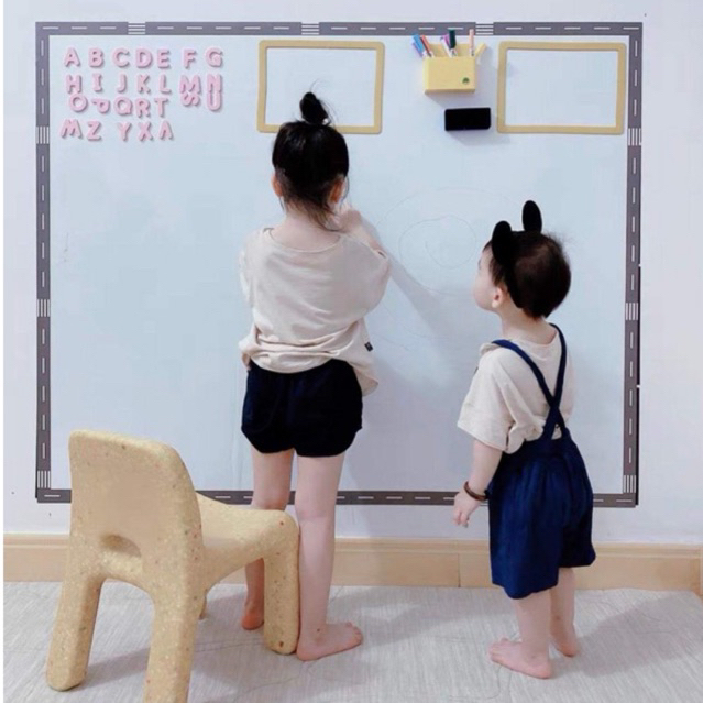 Bảng Từ Dán Tường Tặng Bút Và Nam Châm Đa Năng Nhiều Kích Thước Cho Bé