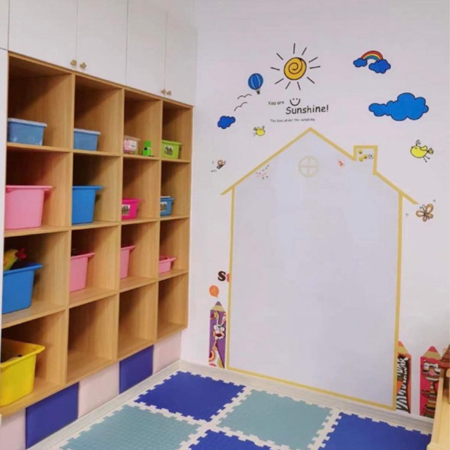 Bảng Từ Dán Tường Tặng Bút Và Nam Châm Đa Năng Nhiều Kích Thước Cho Bé