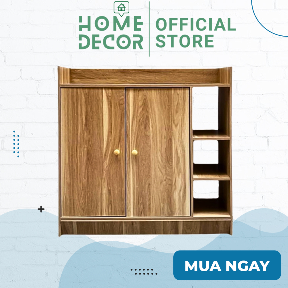 Tủ giầy gỗ thông minh 4 ngăn kèm kệ 3 tầng siêu tiện ích