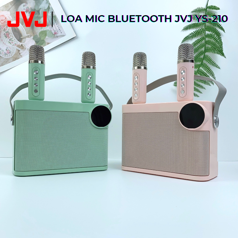 Loa bluetooth karaoke 2 mic SD-318 JVJ Không dây, kèm 2 mic công suất lớn 30W - Bảo hành 6 Tháng