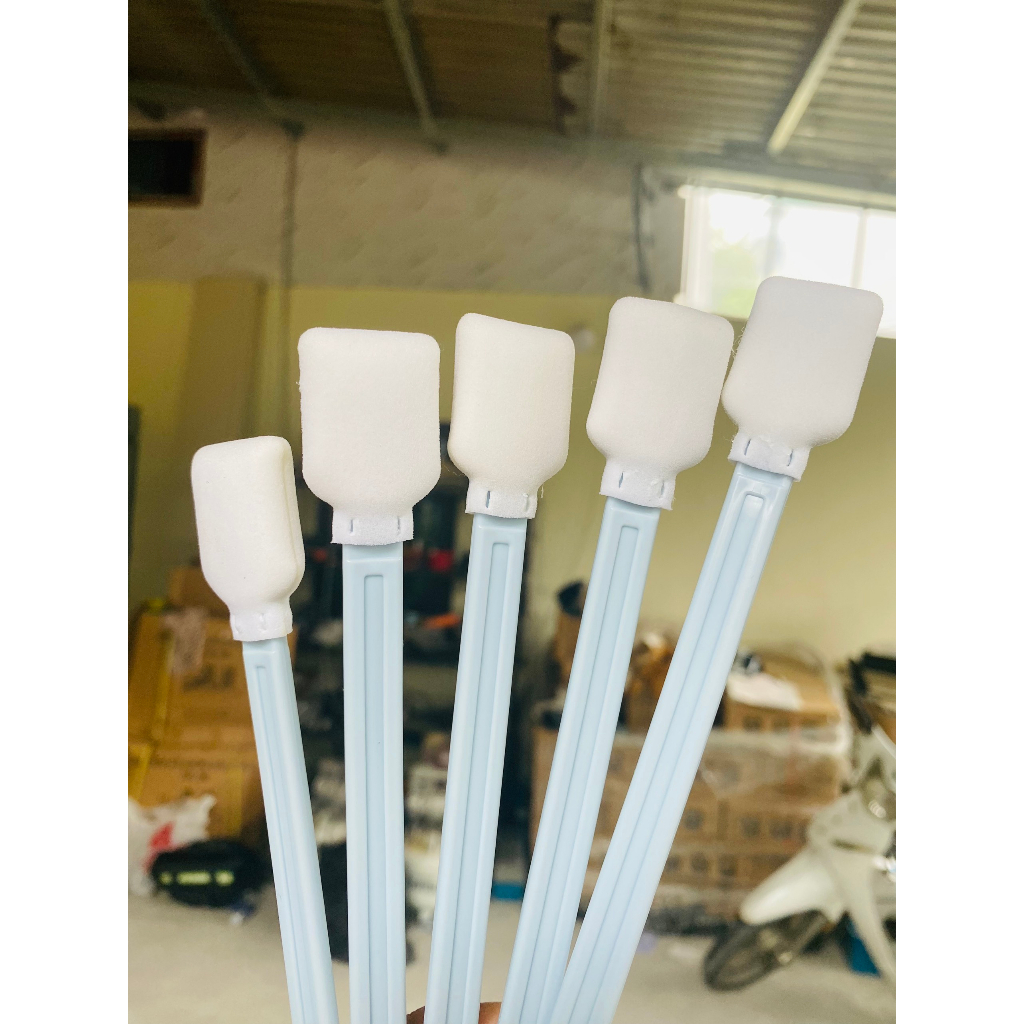 ✅COMBO QUE LAU ĐẦU PHUN✅Chổi lau/ Que lau đầu phun màu trắng dài 23cm dùng vệ sinh các loại đầu phun I3200,4720,...