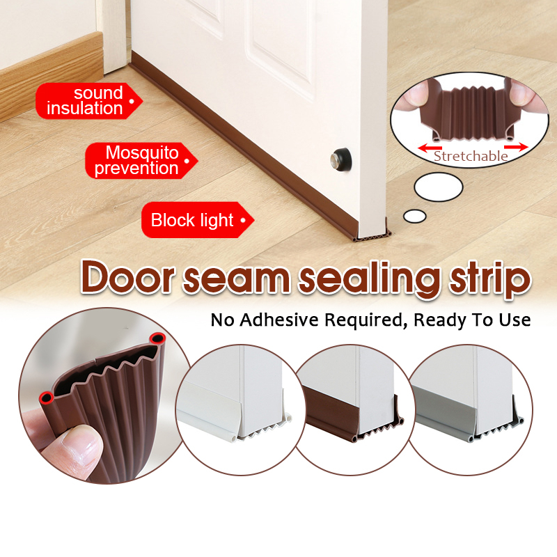 Miếng Chặn Cửa PVC Dài 96 cm ,Thanh Nệp Chân Cửa Chắn Gió Ron Chặn Đáy Khe Cửa Cách Âm, Chống Ồn, Côn Trùng, Khói Bụi.