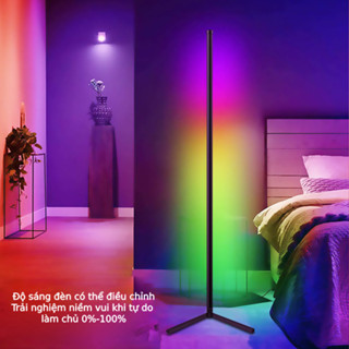 Thanh đèn LED góc tường cao 1m5, 1m2 trang trí phòng ngủ, phòng làm việc, đèn LED điều chỉnh qua app thông minh