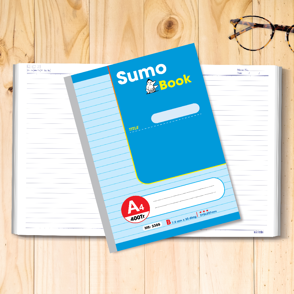Sổ may gáy SUMO A4 Hải Tiến 300 trang 3378 - Bìa bồi cao cấp (210x297mm)