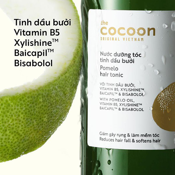 Bigsize Nước dưỡng tóc tinh dầu bưởi pomelo cocoon 310ml thuần chay