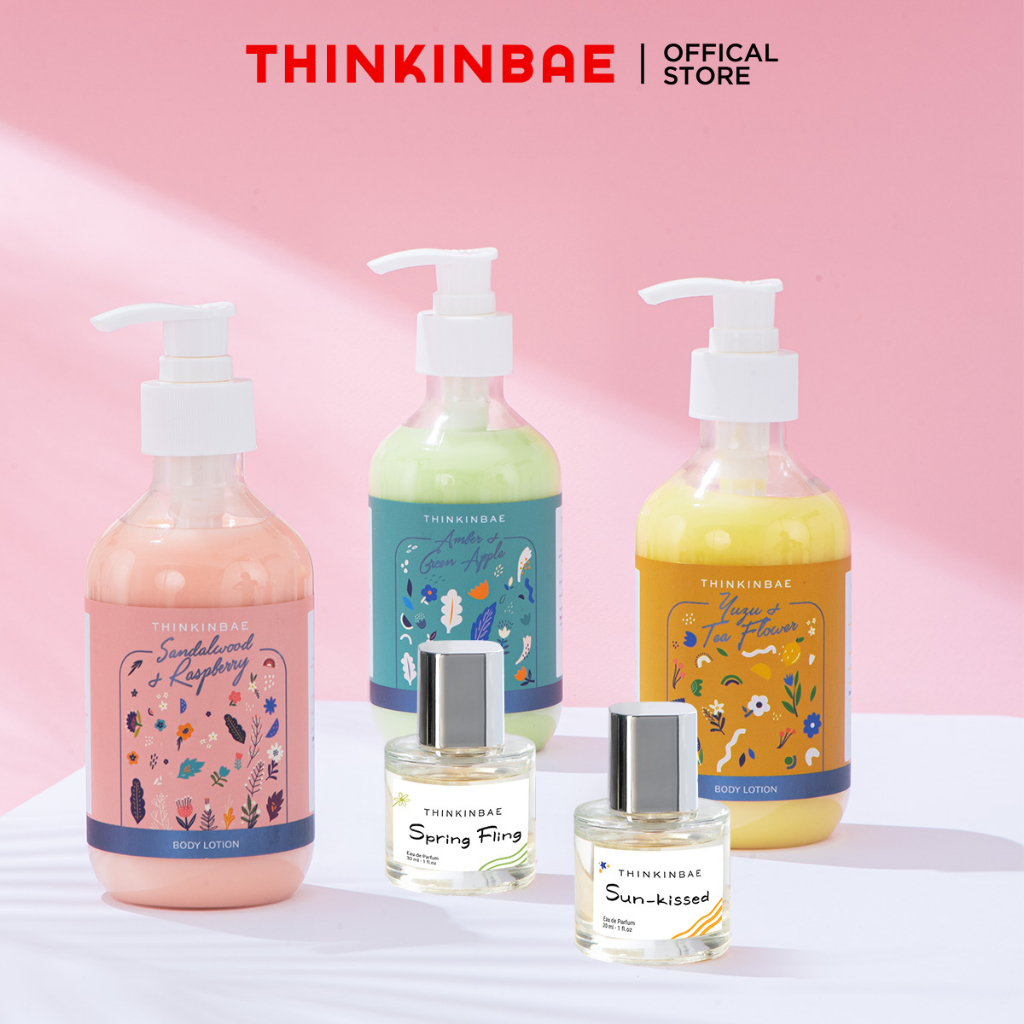 Combo 2 Chai Nước hoa THINKINBAE 30ml + 1 Chai Kem Dưỡng Thể THINKINBAE 300ml