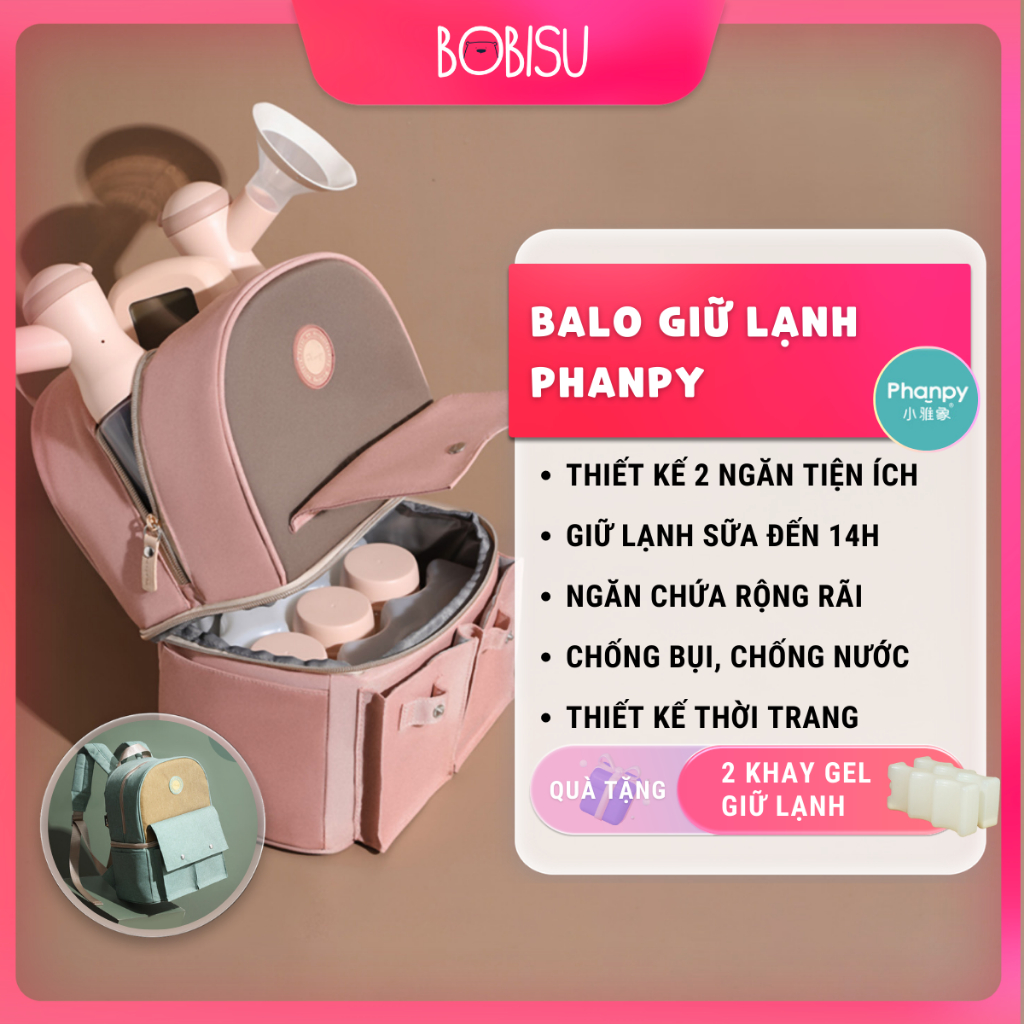 Balo giữ lạnh sữa cỡ lớn PHANPY