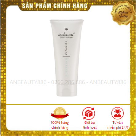 Sữa rửa mặt dành cho da dầu, mụn Sakura Purifying Cleanser 100ml