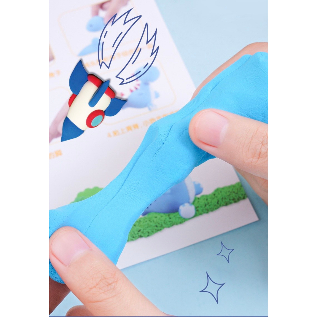 Đất nặn Deli  an toàn cho bé kèm hộp đựng và khuôn