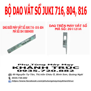 B4118804000 Dao dưới máy vắt sổ Juki 716 và 816 máy may công nghiệp