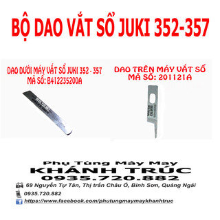 B412235200A Dao dưới máy vắt sổ Juki 352 và 357 máy may công nghiệp