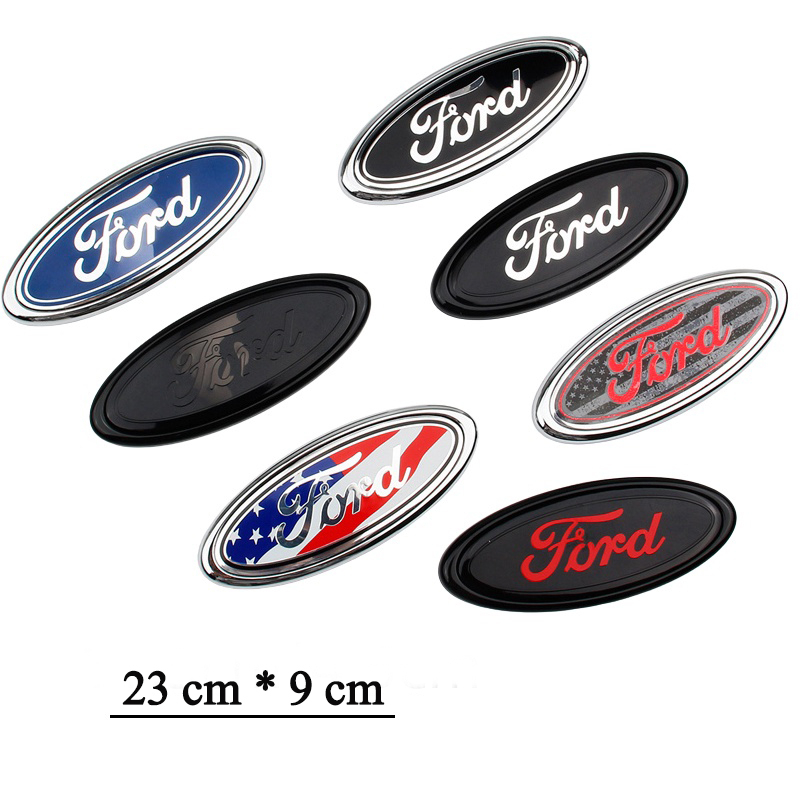 LOGO XE Ô TÔ FORD KÍCH THƯỚC 23CM*9CM