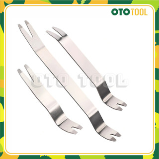 Bộ 3 thanh Inox cậy chốt nở nhựa Taplo, Tapi, chốt cánh cửa dàn âm thanh ô tô OTO TOOL