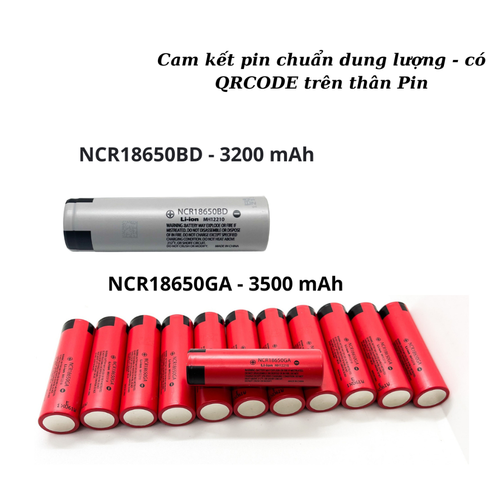1 Viên Pin Li-ion 18650 Panasonic NCR18650GA - 3500mah - 10A 18650GA