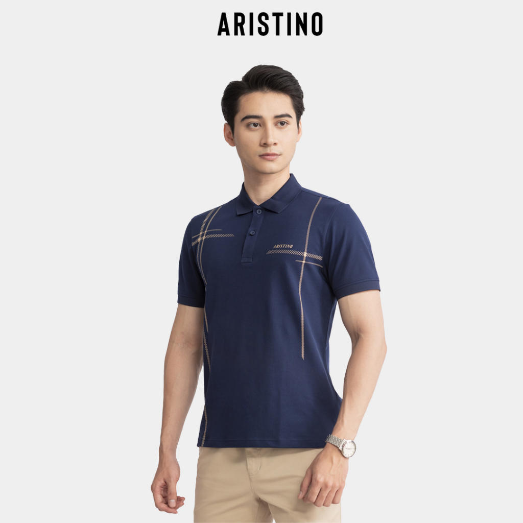 [MỚI] Áo polo ngắn tay ARISTINO phom suông nhẹ, chất liệu cotton mềm mại, thoáng khí - APS044S3