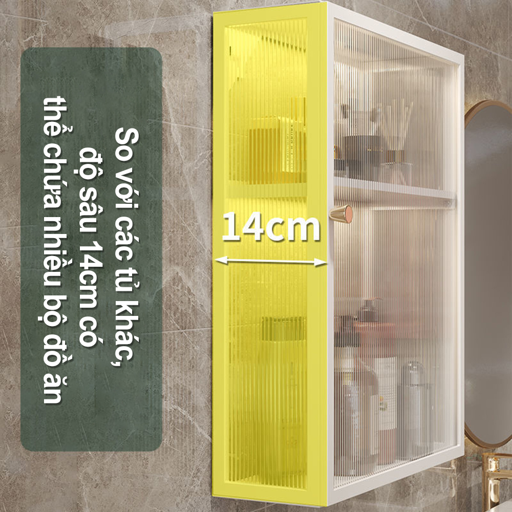Thông Minh Kệ Nhựa acrylic Chống Bụi Chống Nước Đa Năng Gắn Tường Nhà Bếp