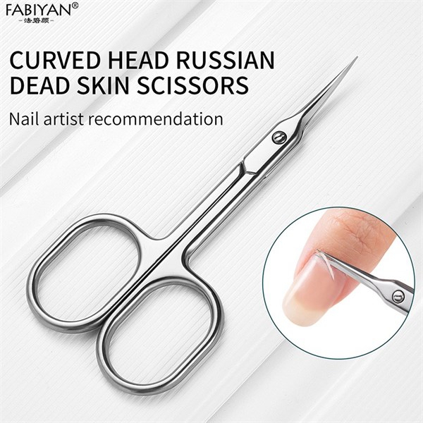 Kéo cắt da tay chân Nga đầu cong, chuyên dụng cho làm móng - Sushi nail mi