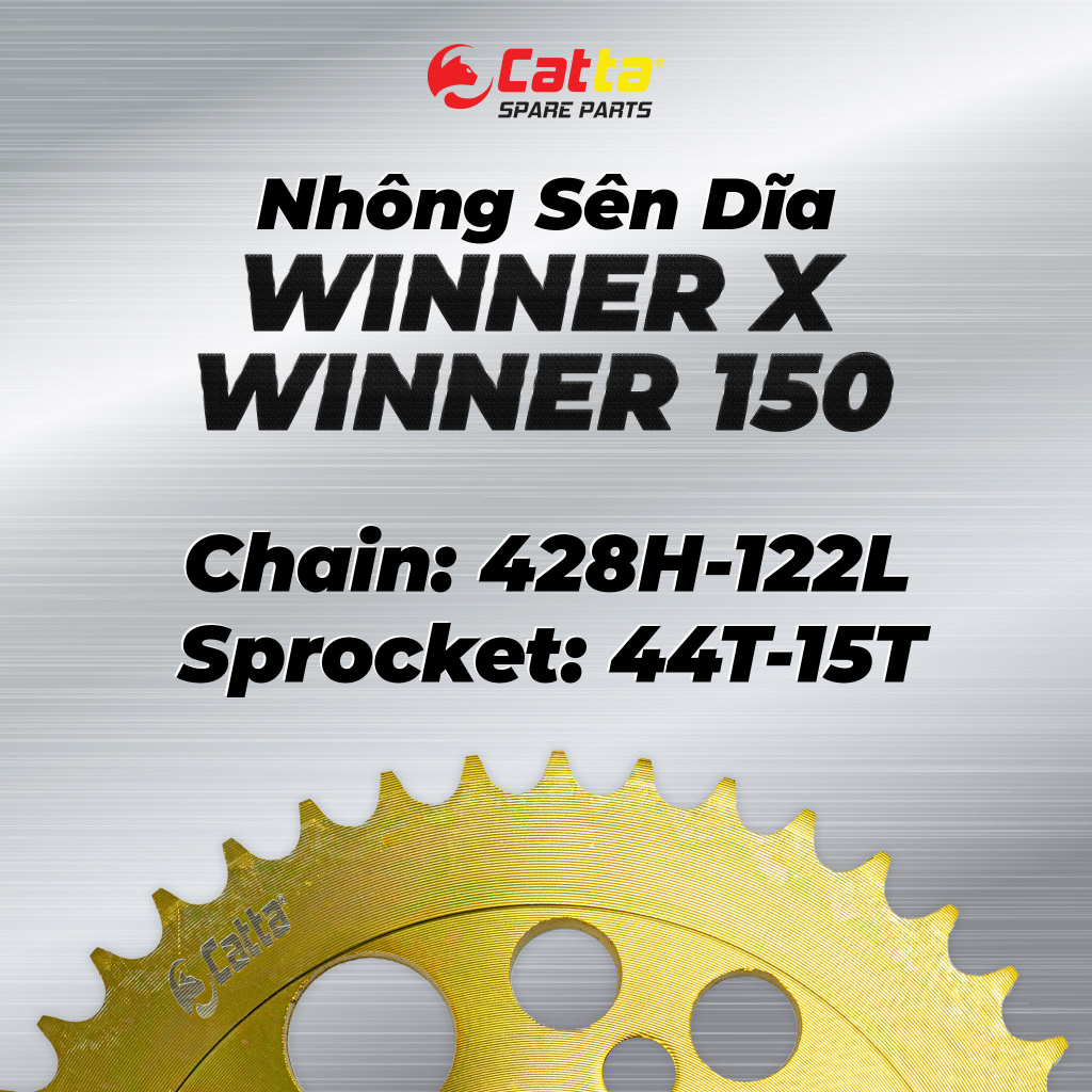 Nhông Sên Dĩa Winner, Winner X, Winner 150 tất cả các đời xe  - Nhông sên dĩa CATTA chất lượng cao