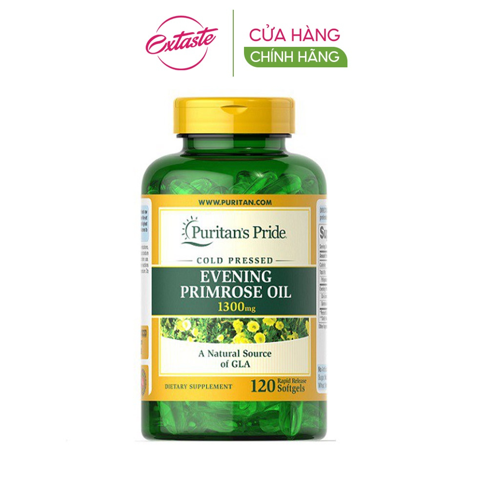 Tinh dầu hoa anh thảo Kirkland Signature puritan's pride evening primrose oil 1300mg 120 viên extaste