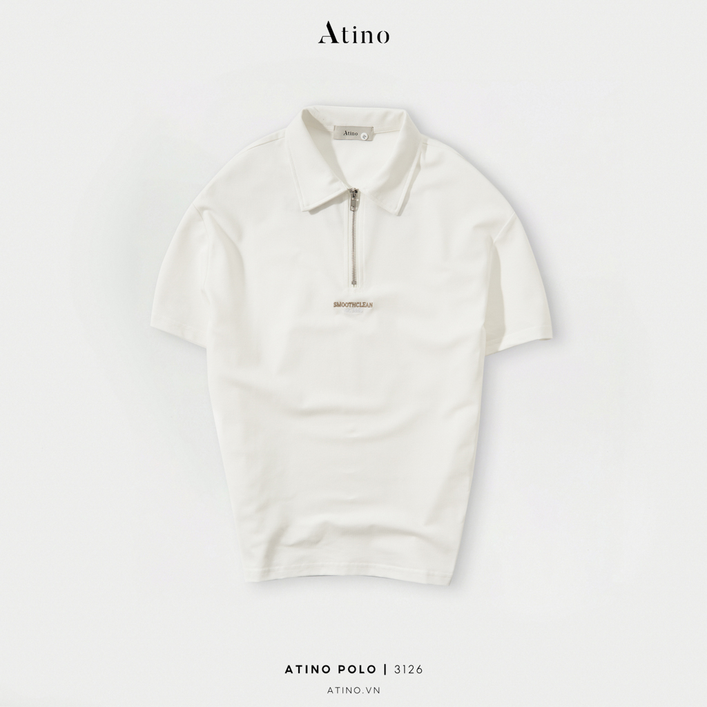 Áo Polo Nam Túi Ngực ATINO Chất Liệu Cotton Cao Cấp Thoáng Mát Form Regular PL3.3126