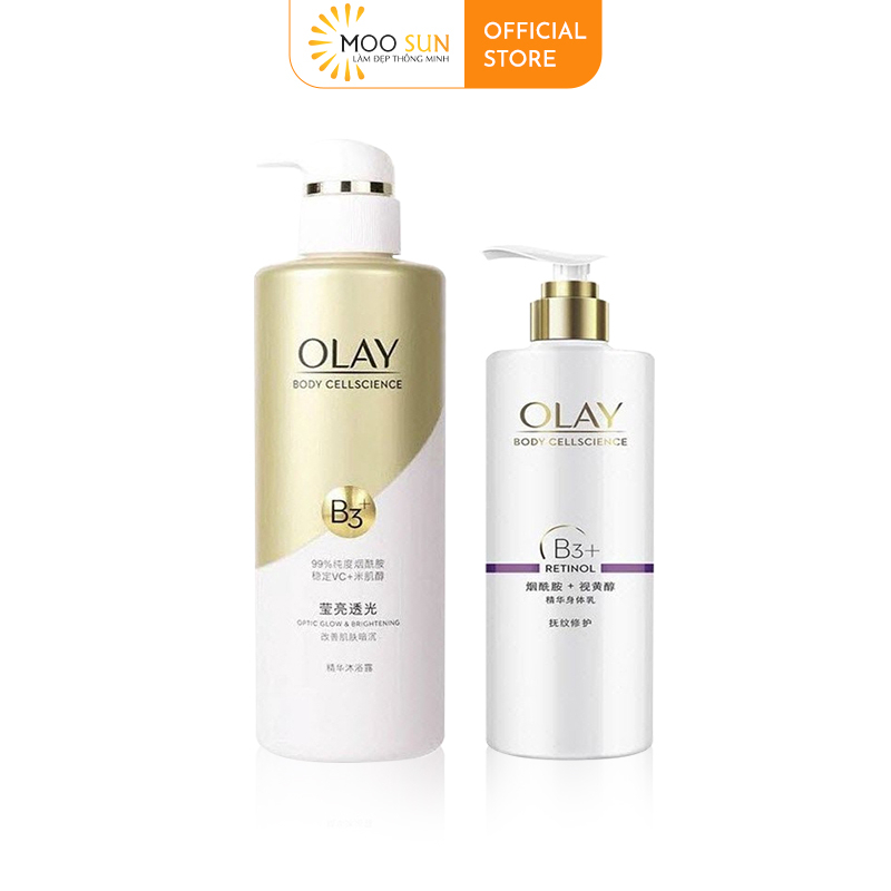 Sữa Dưỡng Thể OLAY Vitamin B3+ Retinol/Vitamin C Olay Bright Ultra Whitening dưỡng trắng da toàn thân 250/500ml