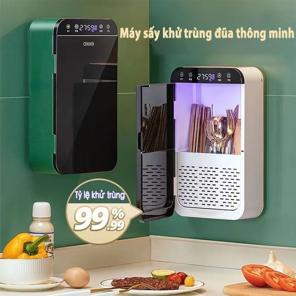 Máy Khử Khuẩn Sấy Đũa Thìa Cao Tia UV Cấp Tránh Ẩm Mốc M1149, Giúp Bảo Vệ Sức Khỏe Bảo Hành 1 Năm