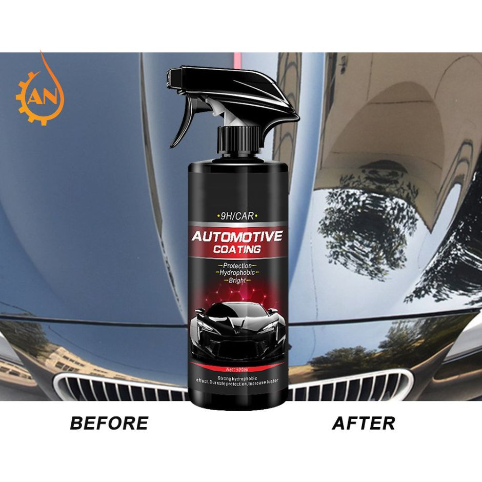 Bình xịt phủ sơn đánh bóng xe hơi Nano 9H dung tích 500ml - tặng kèm khăn