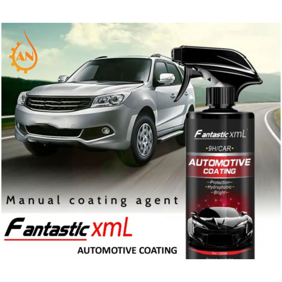 Bình xịt phủ sơn đánh bóng xe hơi Nano 9H dung tích 500ml - tặng kèm khăn