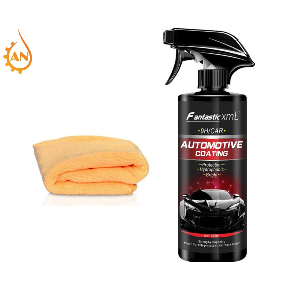 Bình xịt phủ sơn đánh bóng xe hơi Nano 9H dung tích 500ml - tặng kèm khăn
