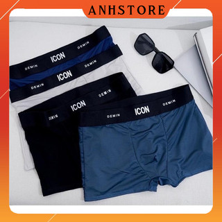 Combo 5 quần lót nam cao cấp ICON Demin, quần sịp nam cạp to chất thun lạnh mềm mịn thoáng mát