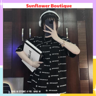 Áo phông rộng nữ chữ balenciaga siêu xinh, áo thun tay lỡ thời trang phong cách trẻ trung