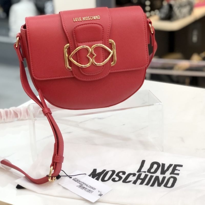 TÚI LOVE MOSCHINO saddle crossbody