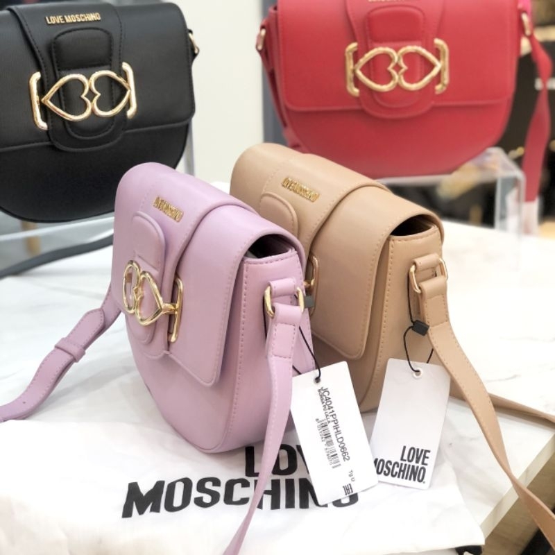 TÚI LOVE MOSCHINO saddle crossbody