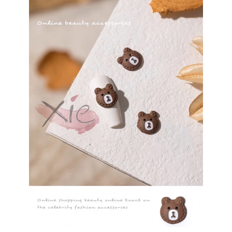 Set charm gấu Hàn Quốc cao cấp - charm trang trí móng tay 🐻🐻‍❄️