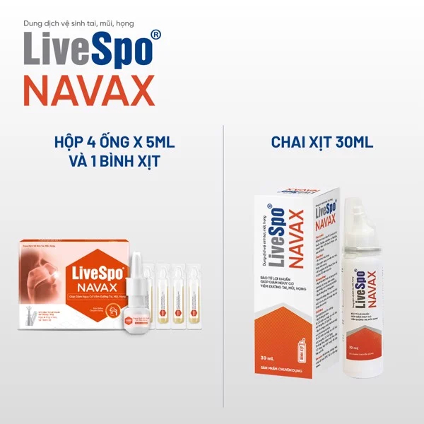 [ Chính Hãng] Bình Xịt Nước muối sinh lý bào tử lợi khuẩn Livespo Navax  - vệ sinh, phòng ngừa viêm nhiễm