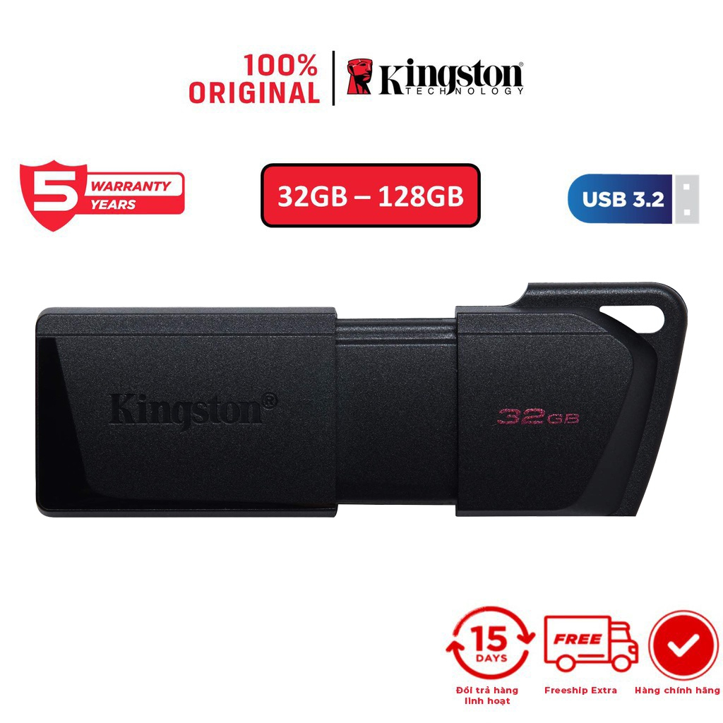 USB 3.2 Gen 1 Kingston DataTraveler Exodia DTX 32Gb DTX/32GB thời trang với nắp bảo vệ và móc khóa màu sắc