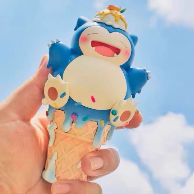 Mô hình Pokemon dạng kem ốc quế Snorlax, Bulbasaur, Pikachu, Psyduck siêu đáng yêu