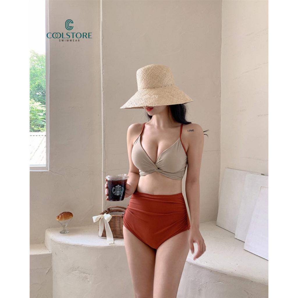 Bikini Đồ Bơi Cao Cấp Đồ Biển Sexy 2 mảnh Cam đất quyến rũ Bikini_Coolstore